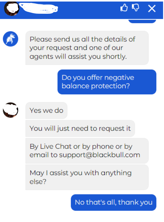 Blackbull customer service
